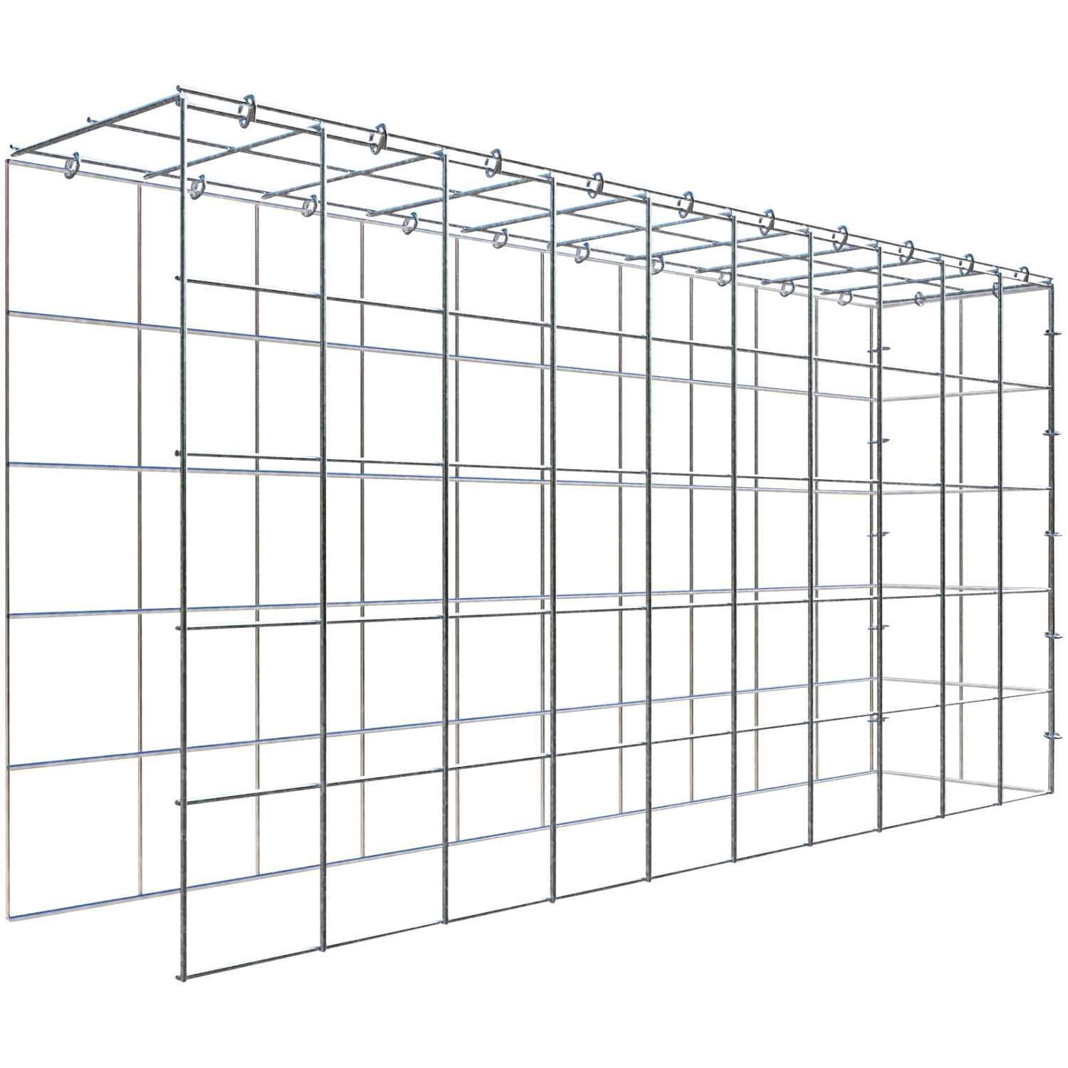 Gabiona C-Ring-Gabione-Anbaukorb Typ 4 50 x 100 x 20 cm Maschenw 10 x 10 cm Gabiona C-Ring-Gabione-Anbaukorb Typ 4 50 x 100 x 20 cm Maschenw 10 x 10 cm von Gabiona