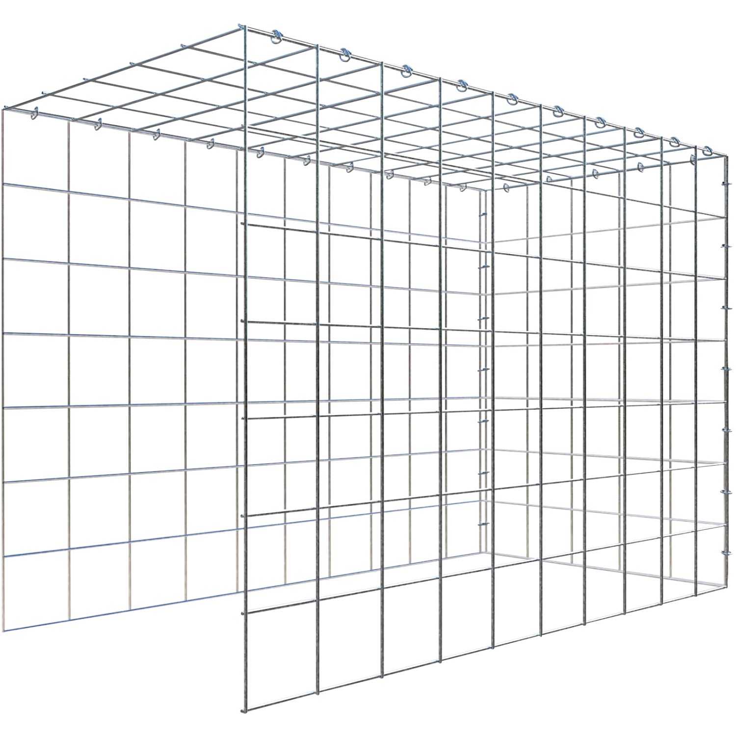 Gabiona C-Ring-Gabione-Anbaukorb Typ 4 70 x 100 x 50 cm Maschenw 10 x 10 cm Gabiona C-Ring-Gabione-Anbaukorb Typ 4 70 x 100 x 50 cm Maschenw 10 x 10 cm von Gabiona