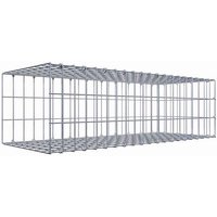 Gabiona Gabione, silbergrau, Maschenweite 5 cm x 10 cm, C-Ring - silberfarben Gabiona Gabione, silbergrau, Maschenweite 5 cm x 10 cm, C-Ring - silberfarben von Gabiona