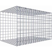 Gabiona Gabione, silbergrau, Maschenweite 5 cm x 5 cm, C-Ring - silberfarben von Gabiona