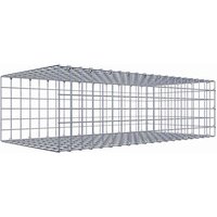 Gabiona Gabione, silbergrau, Maschenweite 5 cm x 5 cm, C-Ring - silberfarben Gabiona Gabione, silbergrau, Maschenweite 5 cm x 5 cm, C-Ring - silberfarben von Gabiona