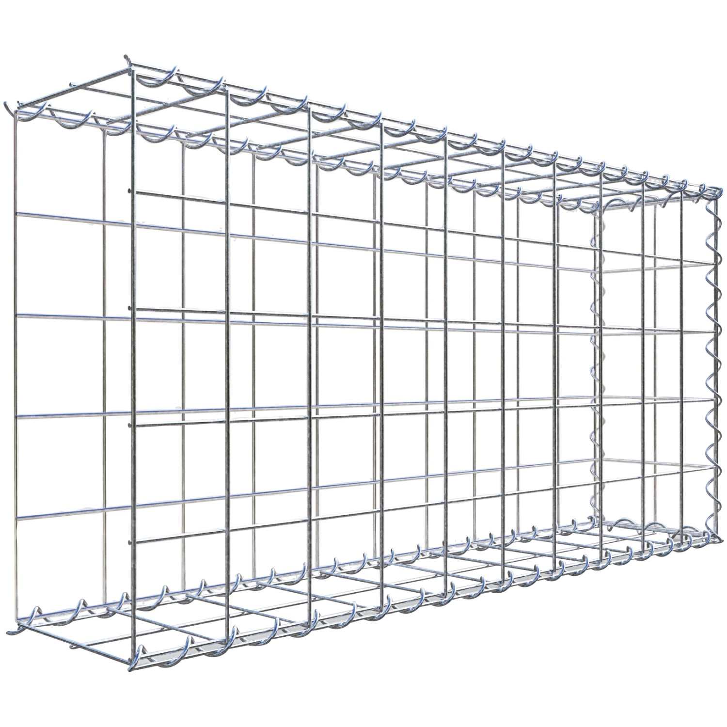 Gabiona Gabione-Anbaukorb Typ 2 50 x 100 x 20 cm Maschenw 10 x 10 cm von Gabiona