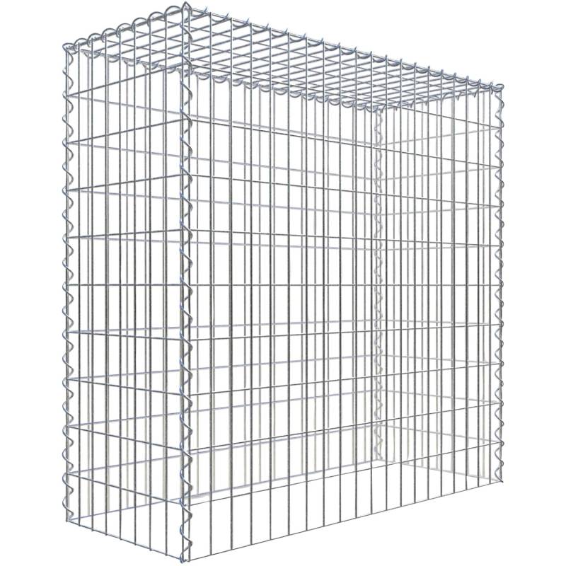 Gabiona Gabione-Anbaukorb Typ 3 100 x 100 x 40 cm Maschenw 5 x 10 cm von Gabiona