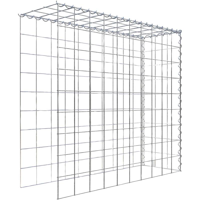 Gabiona Gabione-Anbaukorb Typ 4 90 x 100 x 30 cm Maschenw 10 x 10 cm von Gabiona