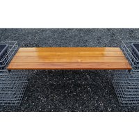Gabiona Gabionen-Zubehör, Holz/ Aluminium - silberfarben von Gabiona