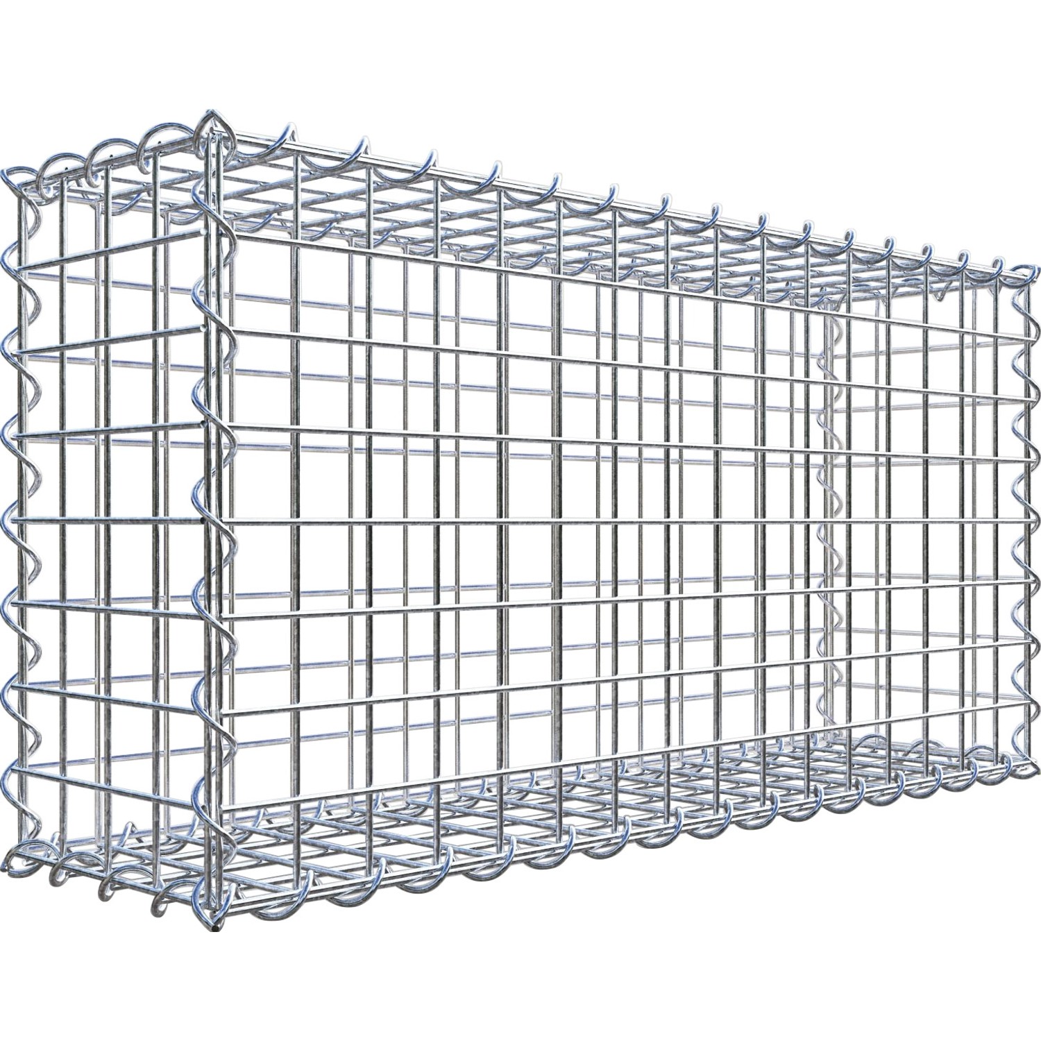 Gabiona Gabione 40 cm x 80 cm x 20 cm Maschenw 5 cm x 5 cm von Gabiona