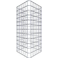 Gabiona Gabionensäule, silbergrau, Maschenweite 5 cm x 5 cm - silberfarben von Gabiona