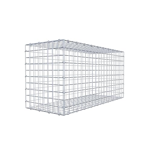 Gabiona Steinkorb-Gabione eckig, Maschenweite 5 x 5 cm, Tiefe 40 cm, Gabione 100 x 50 x 40 cm (L x H x T), C-Ring von Gabiona