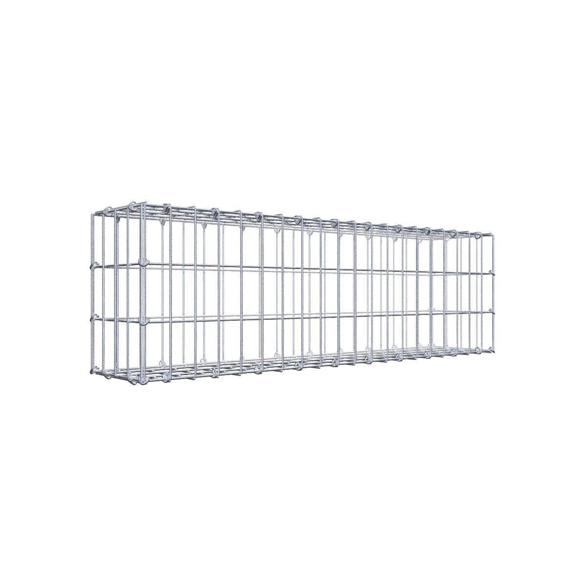 Gabione 100 cm x 30 cm x 20 cm (L x H x T), Maschenweite 5 cm x 10 cm, C-Ring