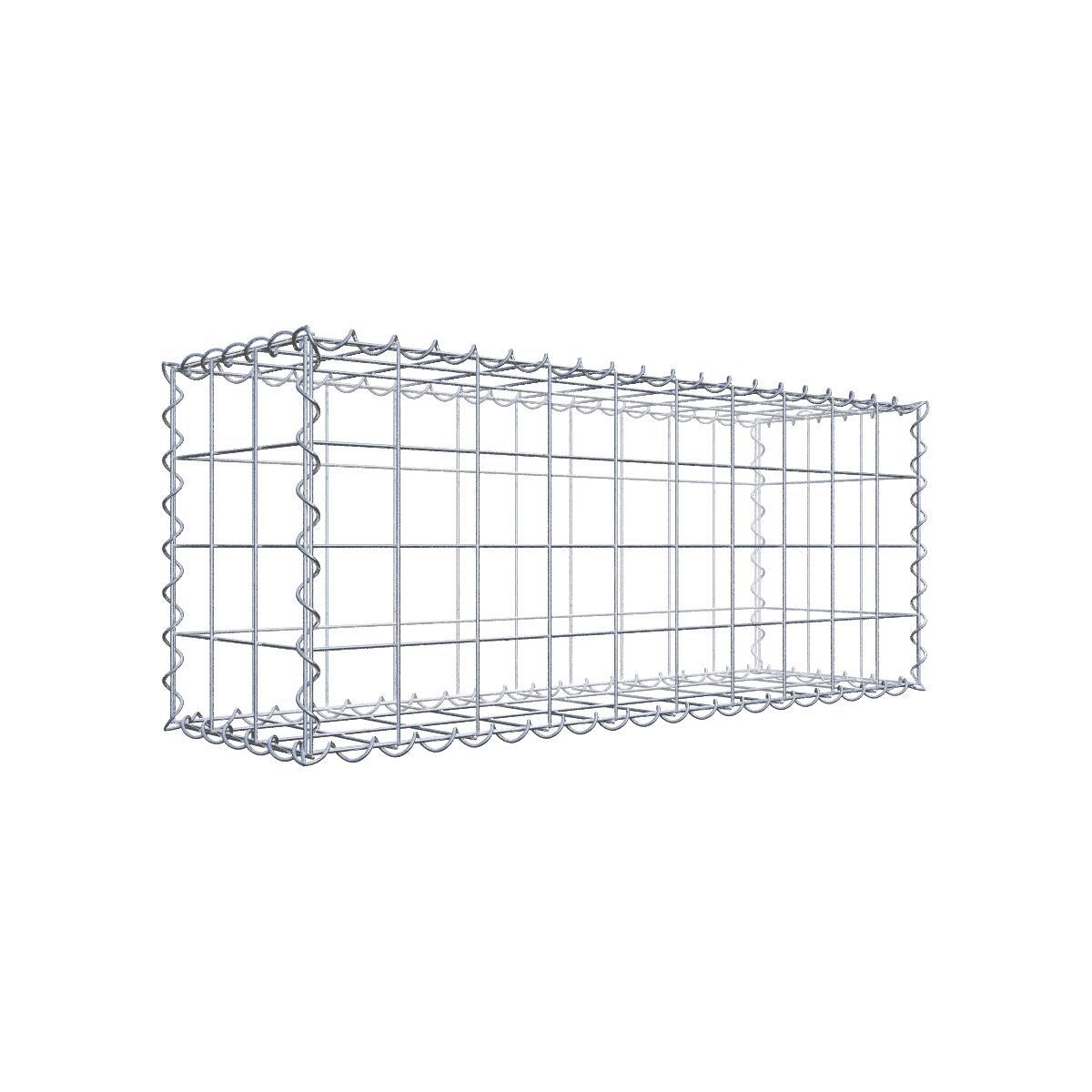 Gabione 100 cm x 40 cm x 30 cm (L x H x T), Maschenweite 10 cm x 10 cm, Spirale