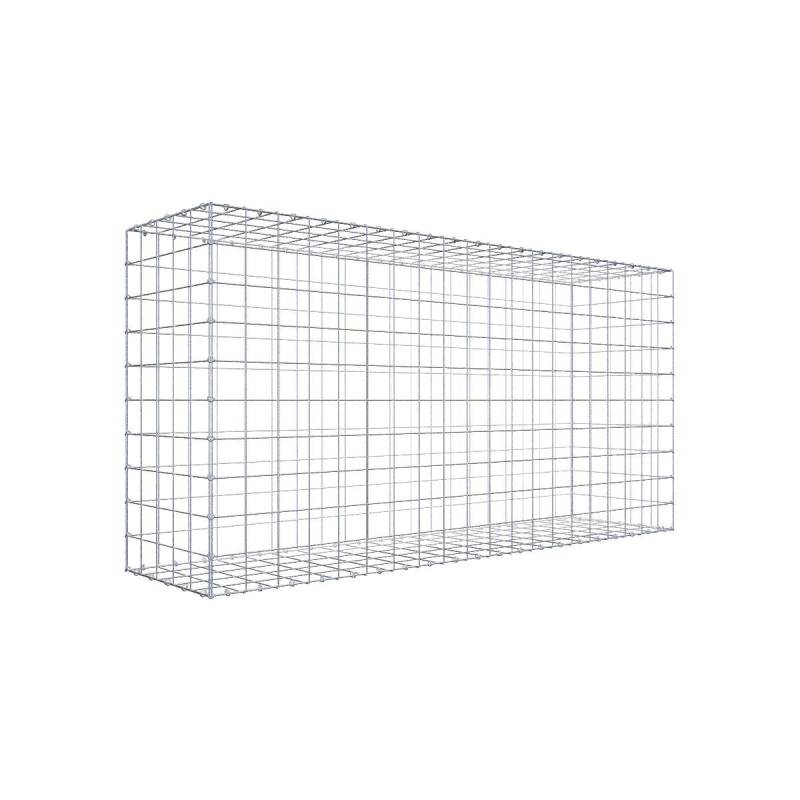 Gabione 200 cm x 100 cm x 50 cm (L x H x T), Maschenweite 10 cm x 10 cm, C-Ring