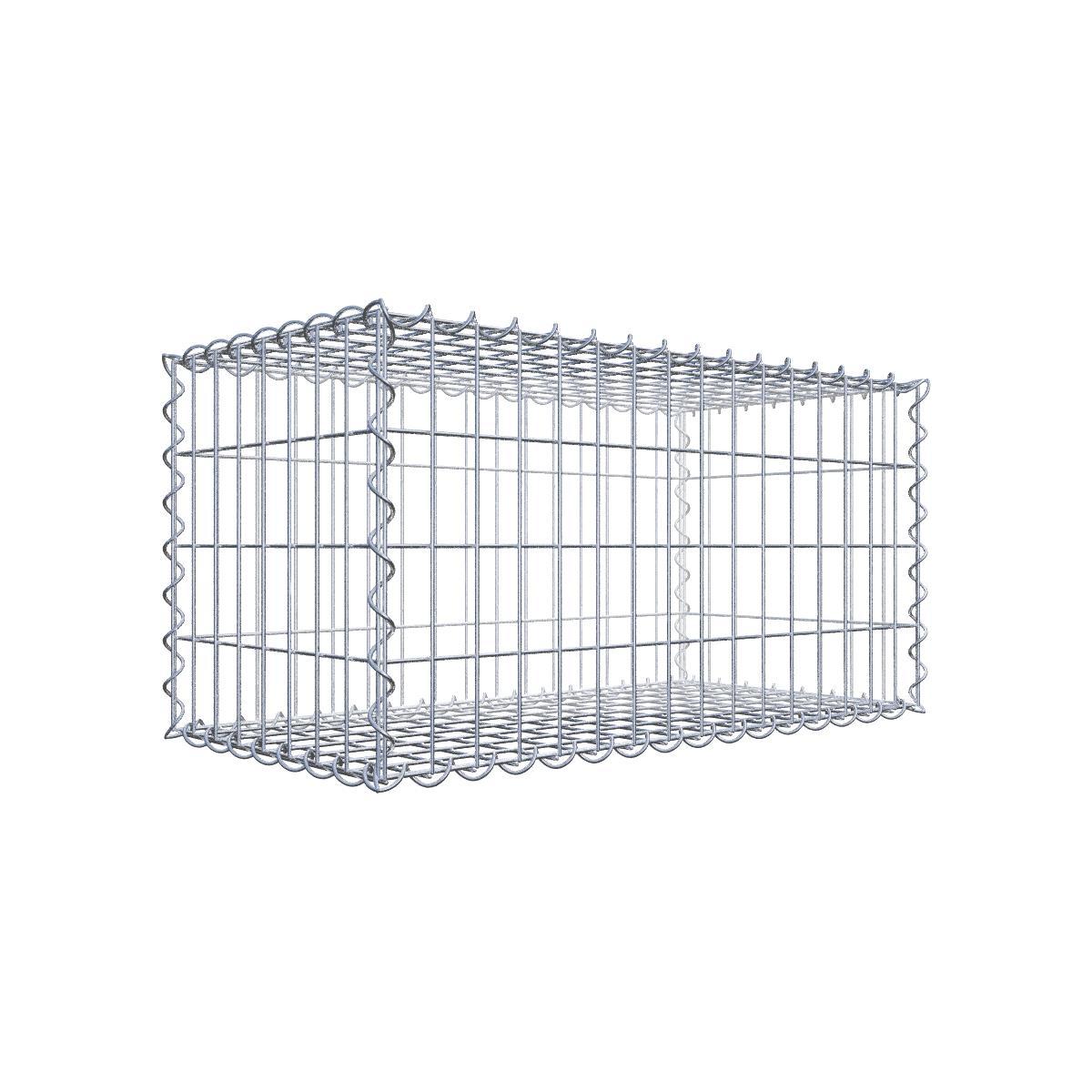 Gabione 80 cm x 40 cm x 40 cm (L x H x T), Maschenweite 5 cm x 10 cm, Spirale