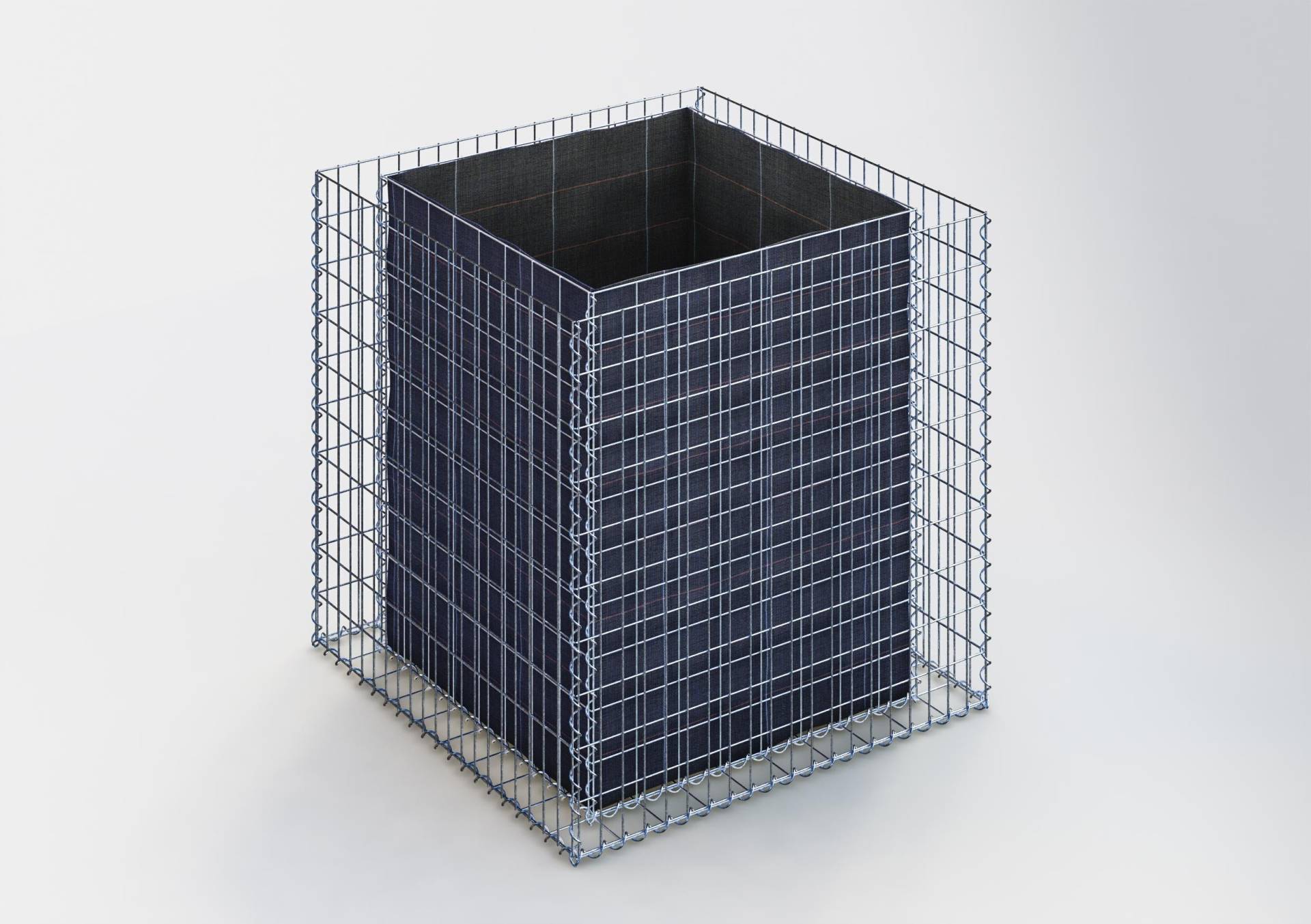 Hochbeet eckig 100 cm x 100 cm x 100 cm (L x H x T), Maschenweite 5 x 10 cm, Wandstärke 10 cm