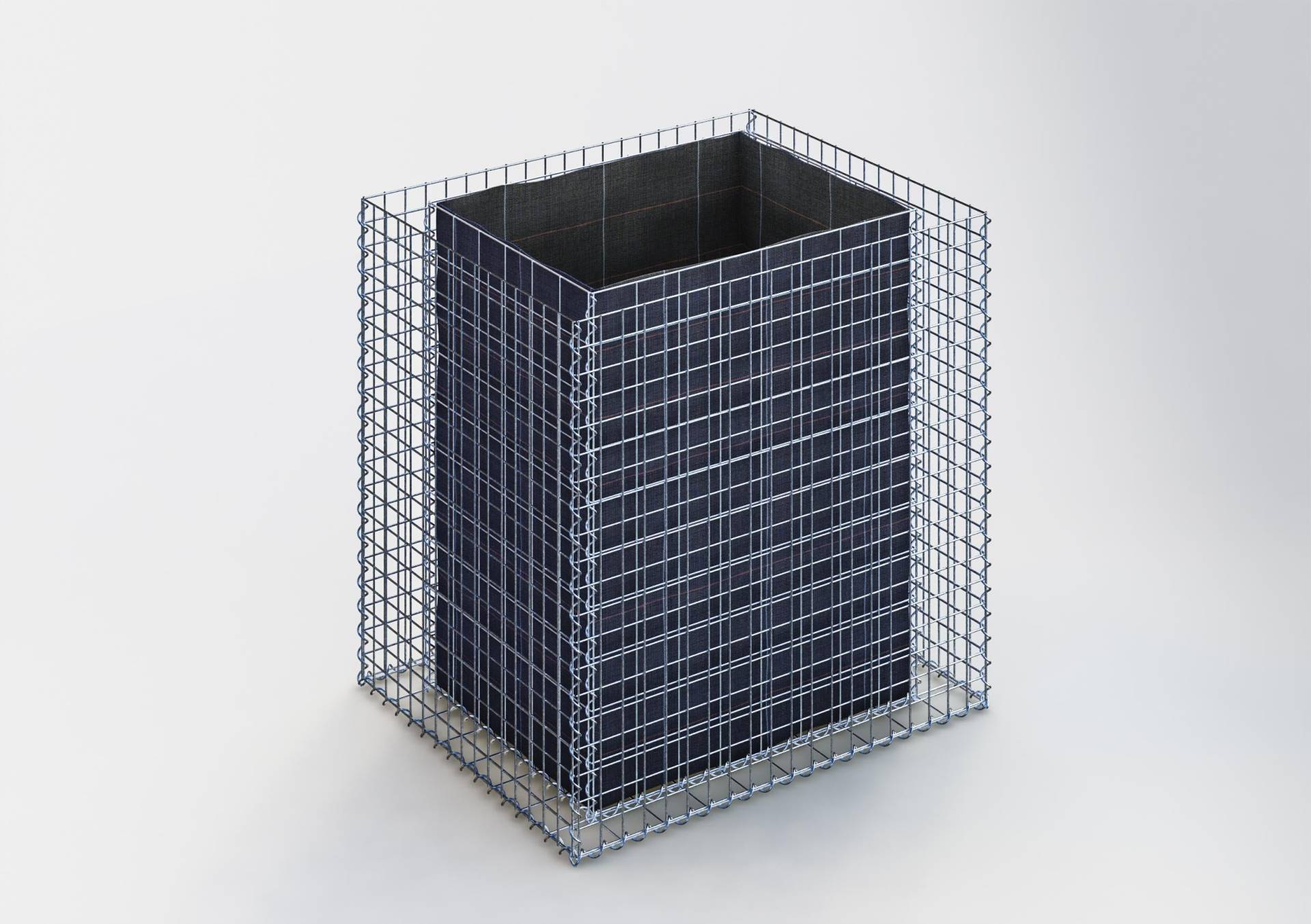 Hochbeet eckig 100 cm x 100 cm x 80 cm (L x H x T), Maschenweite 5 x 5 cm, Wandstärke 10 cm