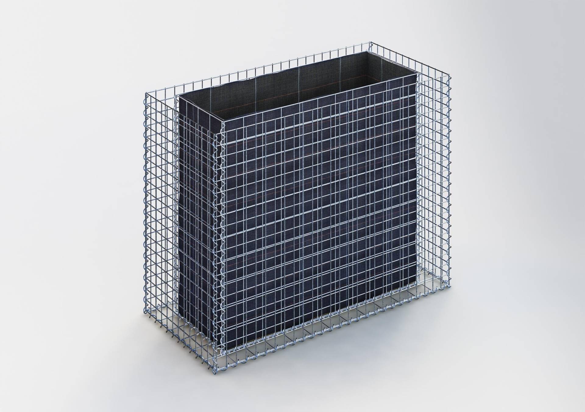 Hochbeet eckig 130 cm x 100 cm x 60 cm (L x H x T), Maschenweite 5 x 5 cm, Wandstärke 10 cm