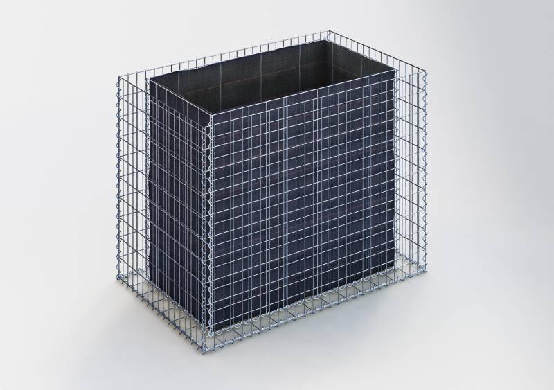 Hochbeet eckig 130 cm x 100 cm x 80 cm (L x H x T), Maschenweite 5 x 10 cm, Wandstärke 10 cm