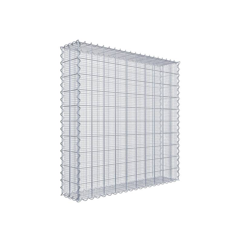 Splittgabione 100 cm x 100 cm x 20 cm (L x H x T), Maschenweite 10 cm x 10 cm, Spirale