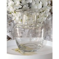 Vintage Glasvase Kristallvase Mit Baum Motiv Vintage Glasvase Kristallvase Mit Baum Motiv von GabisWollwerke