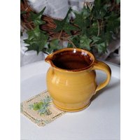 Vintagehandgetöpferte Keramik Tassesahnekännchenmilchkännchenhaferlkleiner Sahnekrugmilchkrug Vintagehandgetöpferte Keramik Tassesahnekännchenmilchkännchenhaferlkleiner Sahnekrugmilchkrug von GabisWollwerke