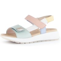 Gabor Keilsandalette, Riemchensandale, Bequemschuh, Sommerschuh mit hübschem Zierknopf von Gabor