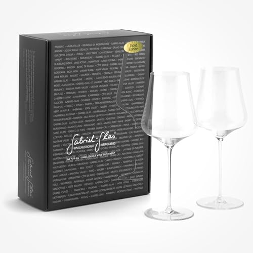 Gabriel-Glas - 2er Set - mundgeblasenes österreichisches Kristall-Weinglas - Gold Edition Gabriel-Glas - 2er Set - mundgeblasenes österreichisches Kristall-Weinglas - Gold Edition von Gabriel-Glas