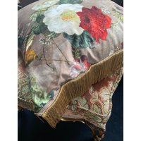 Dekokissen Kissen Wohnzimmer Eklektisch Floral Deko Boho Blüten Samtkissen Muttertagsgeschenk Home Für Zuhause von GabrieleMast
