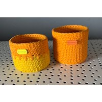 Gehäkeltes Utensilos, Aufbewarungskorb, Handarbeit Gehäkeltes Utensilos, Aufbewarungskorb, Handarbeit von GabyBasteln