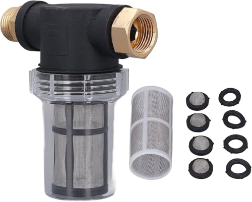Gartenschlauchfilter, Vorfilter für Garten Pumpen und Hauswasserwerke 3/4" Pipeline Filter Down-Sediment-Wasserfilter Wasserpumpenfilter Schlauch-Inline-Filter für Gartenbewässerung Gartenteich Pool von Gachiwar