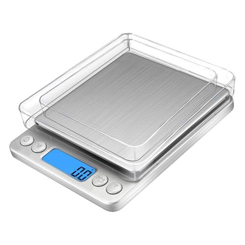 Digitale Küchenwaage, 3kg/0.1g Kleine Digitale Laborwaage, Edelstahl Digitalwaage Mit Lcd Display Und Tara Funktion, Zum Kochen, Backen, Mixen Digitale Küchenwaage, 3kg/0.1g Kleine Digitale Laborwaage, Edelstahl Digitalwaage Mit Lcd Display Und Tara Funktion, Zum Kochen, Backen, Mixen von Gacqpli