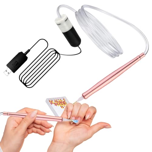 Gacqpli Elektrischer Strass Malstift - Strass Malstift Mit Vakuumpumpe | Bastelprojekte Perlen Applikator Für Kindergarten Schule Veranstaltungen von Gacqpli