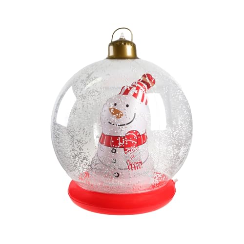 Gacqpli Weihnachtsaufblasbare Deko für draußen - 61 cm Weihnachtsdekoration für den Außenbereich - Niedlicher Wetterfeste Deko für Fenster Dach Rasen Winterpool von Gacqpli