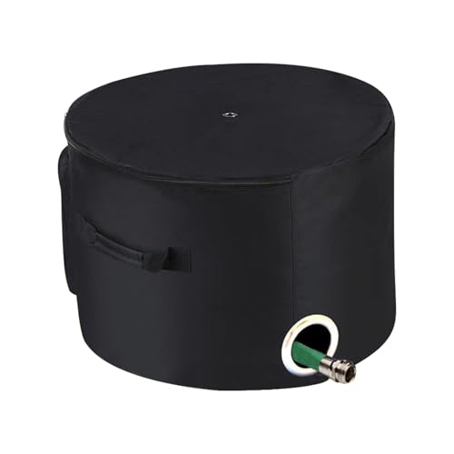 Gartenschlauch Töpfe Für Draußen, Schlauch Aufbewahrungseimer Mit Ablauflöchern, Schützt Schlauch Vor Sonne Und Regen, Für Garten Garage Terrasse von Gacqpli