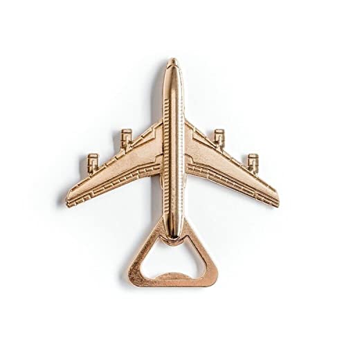 Flugzeug Flaschenöffner in bronze von Gadget Master