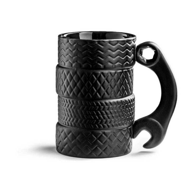 Gadget Master Tasse Autoreifen Kaffeebecher mit Schraubenschlüssel als Griff Gadget Master Tasse Autoreifen Kaffeebecher mit Schraubenschlüssel als Griff von Gadget Master