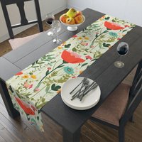 Bezaubernder Frühlingswiese Tischläufer - Bunte Esszimmermode von Gadgetalicious