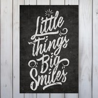 Inspirierendes Vertikales Kunst Poster - Little Things Big Smiles Museumspapier Fine Art Print in 3 Größen Inspirierendes Vertikales Kunst Poster - Little Things Big Smiles Museumspapier Fine Art Print in 3 Größen von Gadgetalicious