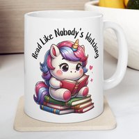 Lesen Sie, Wie Niemand Es Sieht - Einhorn-Tasse Für Begeisterte Leser, Motivierende Kaffee-/Teetasse, Tolles Geschenk Sie, Buchliebhaber Freund von Gadgetalicious