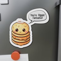 Pfannkuchen Charm Magnet - "You're Flippin' Fantastisch' Frühstücksmagnet Für Den Kühlschrank Ideal Foodies, Mehrere Größen von Gadgetalicious