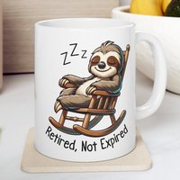 Ruhestand Faultier Becher 11 Unzen - Chill Kaffee- Oder Teetasse, Umarmen Sie Das Langsame Leben Nach Der Karriere, Perfektes Ruhestandsgeschenk von Gadgetalicious