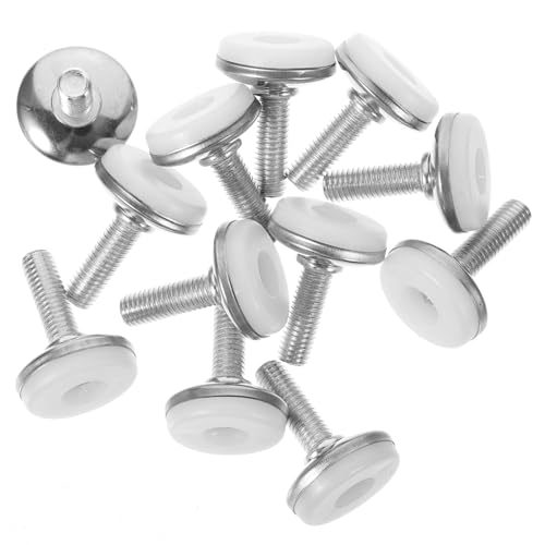 12Stücke Teiliges Verstellbare Möbelgleiter Höhenverstellbare Tee Muttern für Tische Stühle und Schränke Weiß für Möbelnivellierung 12Stücke Teiliges Verstellbare Möbelgleiter Höhenverstellbare Tee Muttern für Tische Stühle und Schränke Weiß für Möbelnivellierung von Gadpiparty
