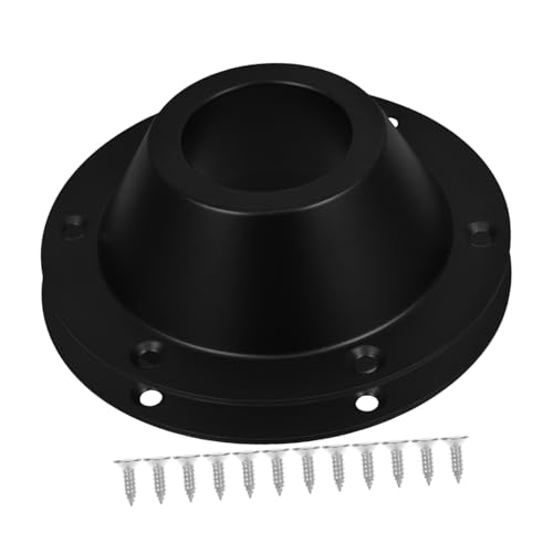 2 Stück Rv Tischsockel Aluminium Pedestal Tischbasis mit Flansch und Montageschrauben Schwarz für Wohnmobile und Boote Einfache Montage und Hohe Stabilität von Gadpiparty
