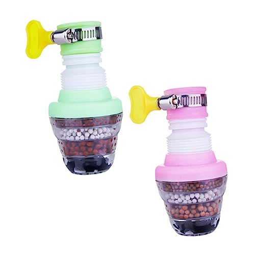 2Stücke Wasserhahnsprühgerät Spritzsicherer Wassersparender Duschfilter für Badezimmer und Einfache Installation Zufällige von Gadpiparty