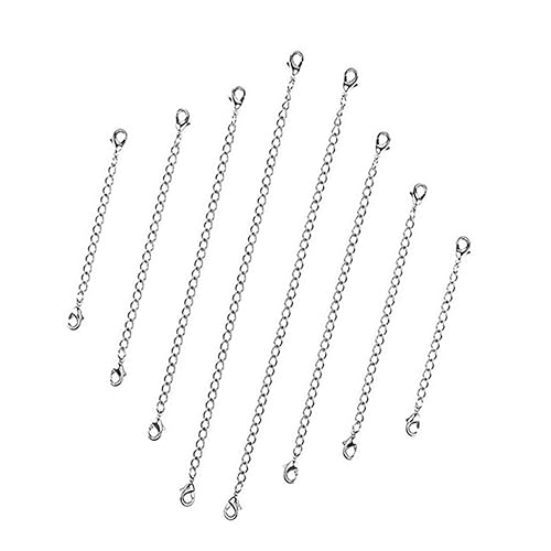 4Stücke Kettenverlängerung mit Karabinerhaken Teiliges DIY Schmuckzubehör für Armbänder Robust und Glänzend 4Stücke Kettenverlängerung mit Karabinerhaken Teiliges DIY Schmuckzubehör für Armbänder Robust und Glänzend von Gadpiparty