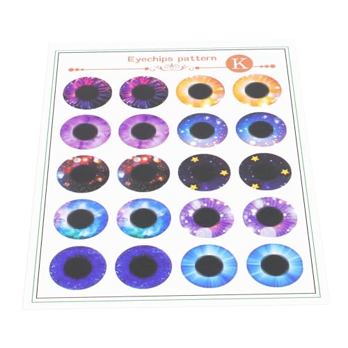 Gadpiparty Realistisches Glas Zum Puppenmachen Basteln Augäpfel in Mehreren Farben Muster Papierrückseite Für Handgefertigte Puppen Gadpiparty Realistisches Glas Zum Puppenmachen Basteln Augäpfel in Mehreren Farben Muster Papierrückseite Für Handgefertigte Puppen von Gadpiparty