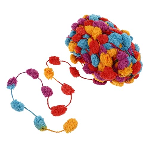 Gadpiparty 1 Rolle Langlebiges Selbstgemacht Handgemachtes Strickgarn für Mützen Schals Kissen Weiches Baumwollgarn für Kreative Bastelprojekte von Gadpiparty