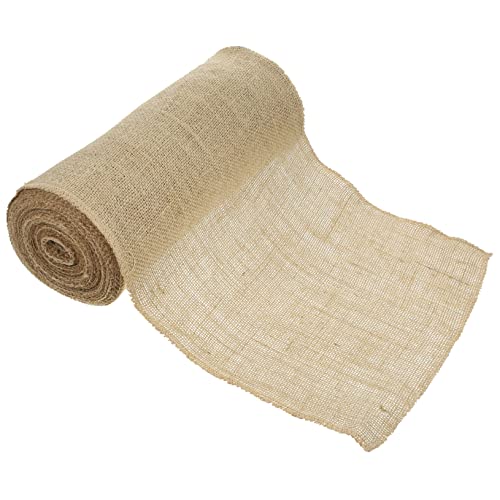 Gadpiparty 1 Rolle Jute -Tuch Tisch Rustikal Gewebte Hessisch Hochzeit Sackleinen Stoff Essen Läufer Bauernhausdekor Bettwäsche Aus Baumwolle von Gadpiparty