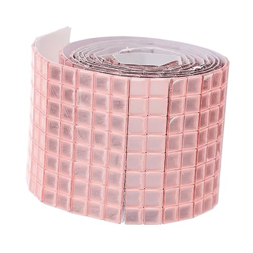 Gadpiparty 1 Rolle Selbstklebender Spiegel Aufkleber Roségoldene Acryl Wanddekoration für DIY Projekte Wasserfeste Mosaikfliesen für Kreative Gestaltung und Bastelarbeiten von Gadpiparty
