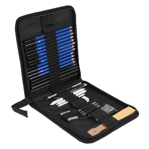 Gadpiparty 1 Satz Bleistift-set Basic Farbe Bob Holzkohle Graphit Kunst Pastell Stifte Skizzieren Skizzierungskit Schattierungsstifte Zum Skizzieren Rostfreier Stahl von Gadpiparty