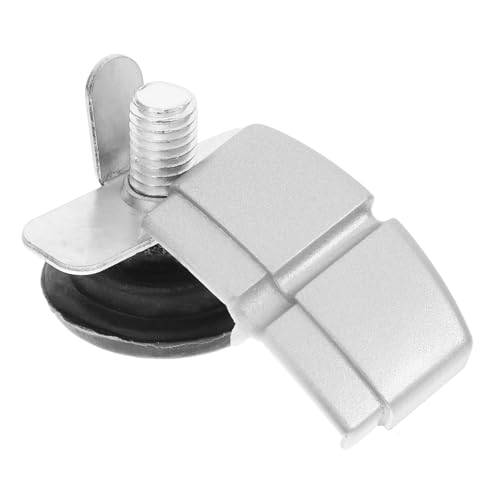 Gadpiparty 1 Satz Büroschreibtisch Bildschirm Fußmatte Richtmaschinen Verstellbare Möbelbeine Pads Trennfuß-Fixator Befestigungsfüße für Schreibtischbildschirme Aluminiumlegierung Silber von Gadpiparty