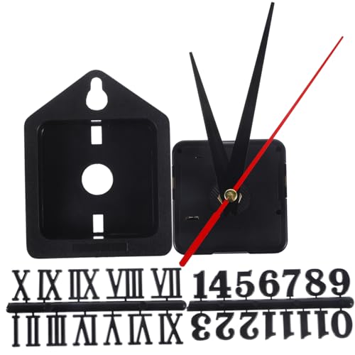 Gadpiparty 1 Satz DIY Wanduhr Kit mit Uhrwerk und Zahlen Lautloser Quarzantrieb Einfaches Design für Wanduhren Achsige Mechanik für Kreative DIY Projekte von Gadpiparty